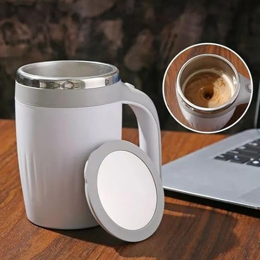 Automatic Self Stirring Mug,  Automatic Mixing Stainless Steel Cup - to stir Your Coffee, Tea, hot Chocolate, Milk, Protein Shake, etc.