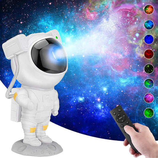 Astronaut Galaxy Projector with Remote Control - 360° Adjustable Timer, Astronaut Nebula Night Light for Gifts,Baby Adults Bedroom, Gaming Room, Home and Party